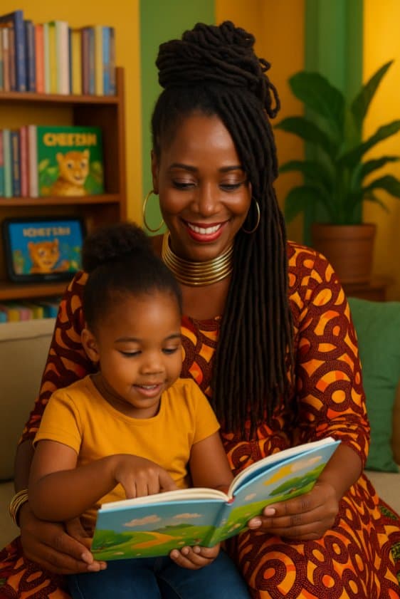 Mother and child reading with FastTrack Phonics